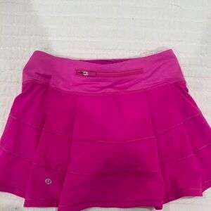 Lululemon Athletica Vibrant Pink Mini Skirt